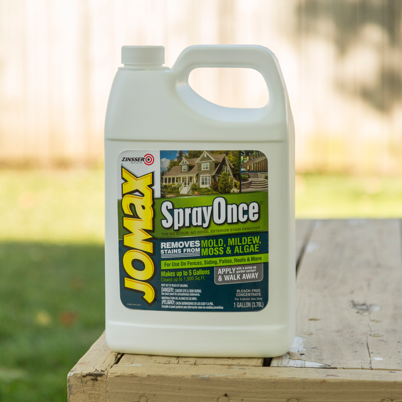 Jomax Spray Once Exterior Stain Remover – No Scrub Formula