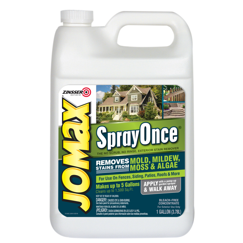 Jomax Spray Once Exterior Stain Remover – No Scrub Formula