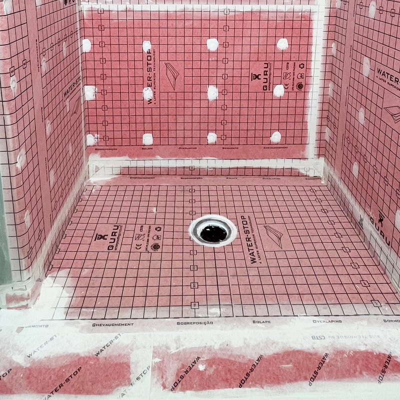 GURU Square Drain Connector for Shower Systems
