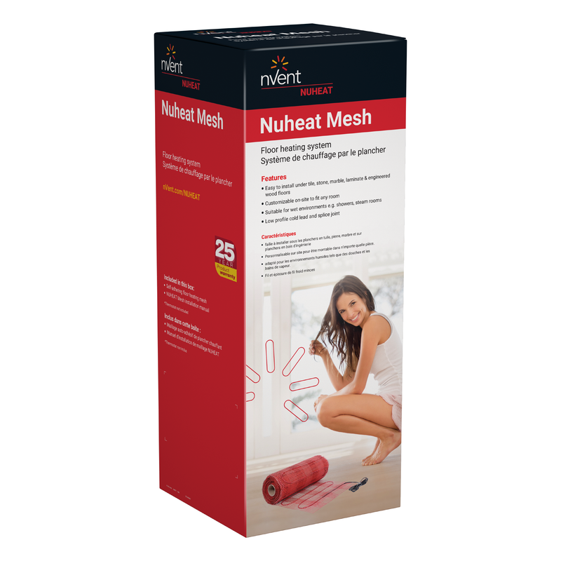 Nuheat Mesh Electric Radiant Floor Heating Mat