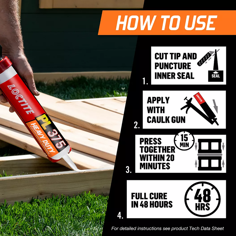 Loctite PL 375 Heavy Duty VOC Construction Adhesive