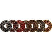 Alpha GEM-V Polishing Pads on a white background