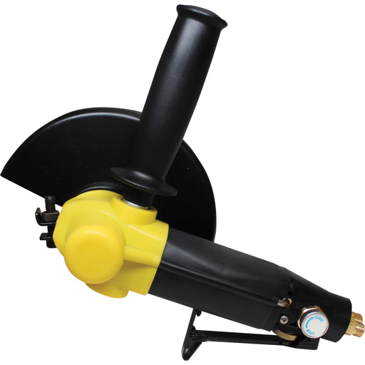 Alpha psc-600 pneumatic stone cutter topside on a white background