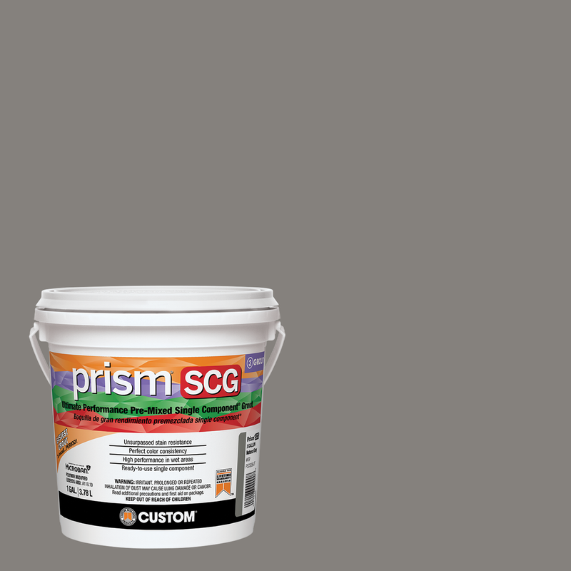 Prism SCG grout bucket on a winter gray background