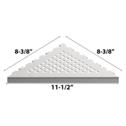 Guru Evolux PLUS Triangle Shower Corner Shelves Size