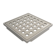 HYDRO-BLOK Classic Shower Drain Cover and Tray, Brass