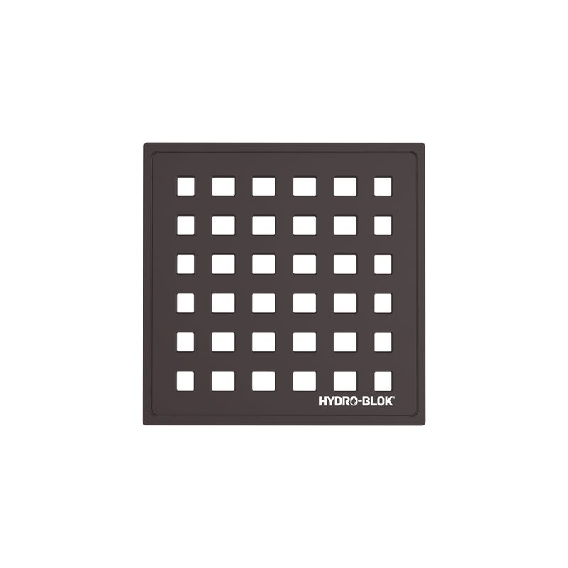 HYDRO-BLOK Classic Shower Drain Cover and Tray, Oil Rubbed Bronze