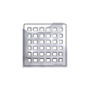HYDRO-BLOK Classic Shower Drain Cover and Tray, Polished Chrome