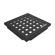 HYDRO-BLOK Classic Shower Drain Cover and Tray, Matte Black