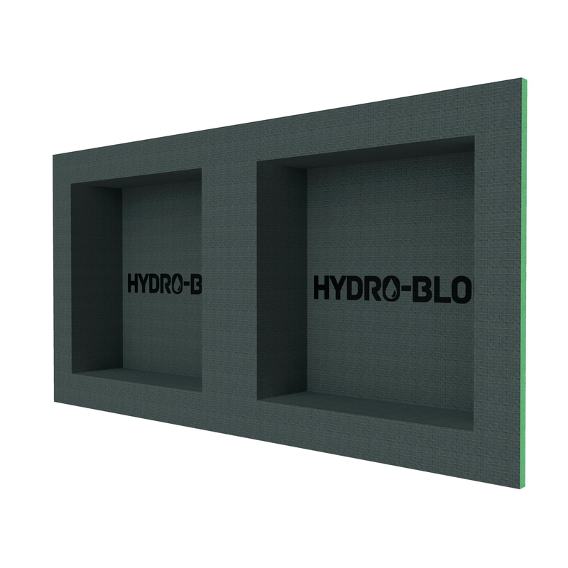 HYDRO-BLOK Recessed Shower Niche, 32" x 16" Double Wide