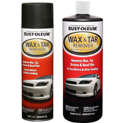Image of Rust-Oleum Automotive Wax & Tar Remover - a powerful cleaning solution in a spray bottle designed to remove wax, tar, and other stubborn residues from automotive surfaces.