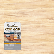 Varathane Super Glaze Ultra Thick Crystal Clear Finish with Color Swatch