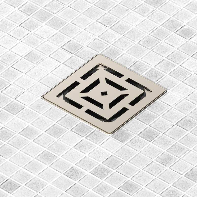 GURU Evo Lite 4-1/4" Square Drain Cover & Strainers