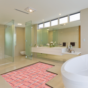 Warmup StickyMat Electric Underfloor Heating Mat installed in Bathroom