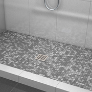 Wedi Premium Drain Cover, Chrome Installed