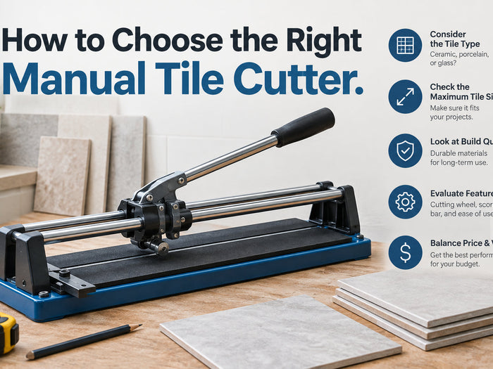 Infographic Demonstrating How To Choose A Manual Tile Cutter