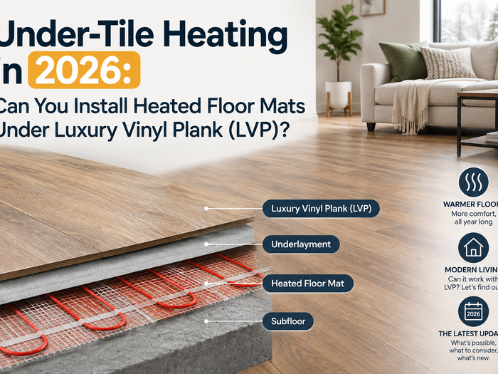 Under-Tile Heating in 2026: Can You Install Heated Floor Mats Under Luxury Vinyl Plank (LVP)?
