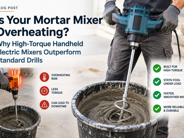Is Your Mortar Mixer Overheating? Why High-Torque Handheld Electric Mixers Outperform Standard Drills