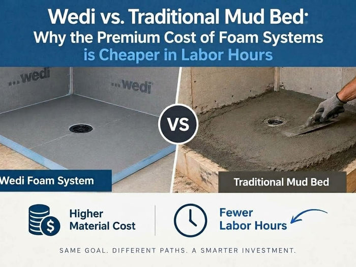 Wedi vs. Traditional Mud Bed: Why the Premium Cost of Foam Systems is Cheaper in Labor Hours