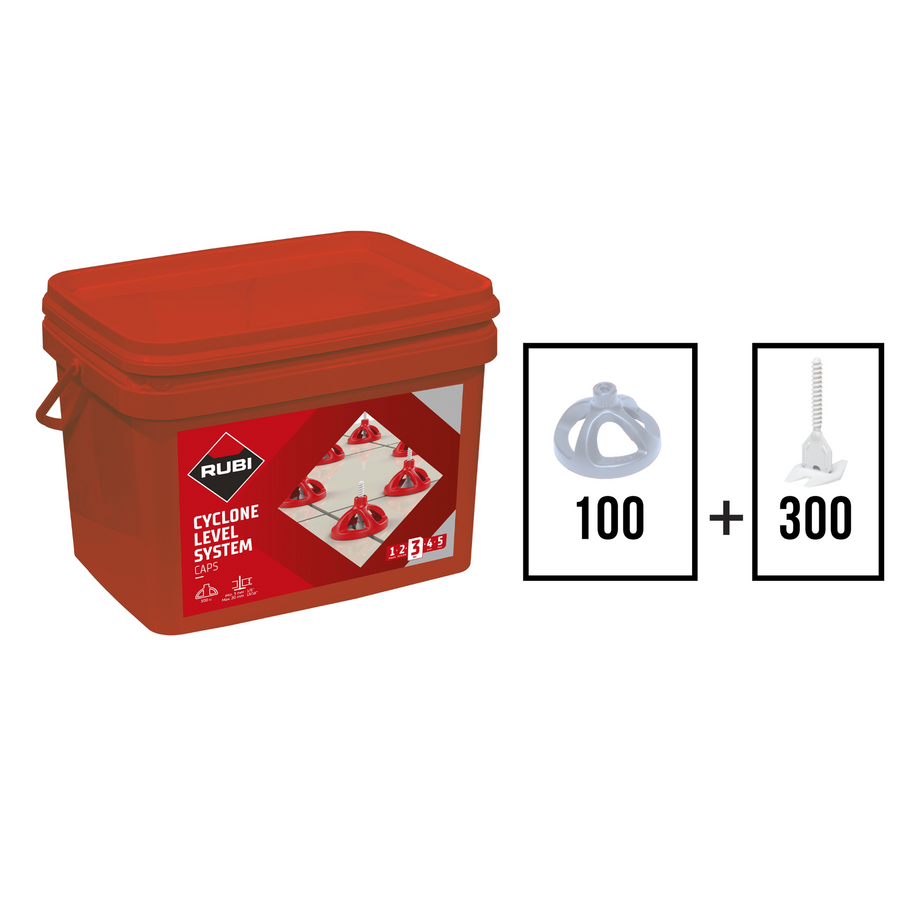 Rubi Tools CYCLONE Tile Leveling System Kits