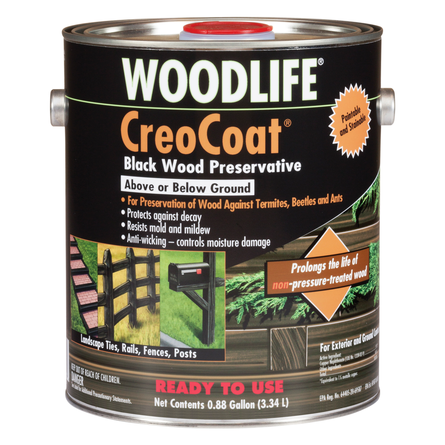 Rust-Oleum WOODLIFE CreoCoat Black Wood Preservative, 1 Gallon