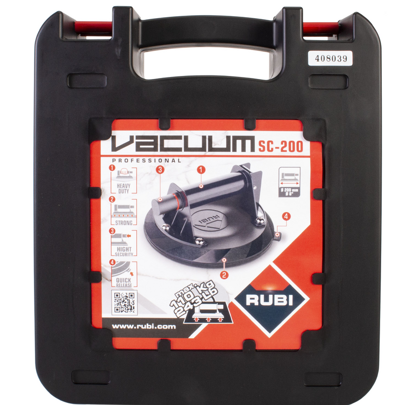 RUBI SC-200 8" Suction Cup with Vacuum Pump – Model 18919