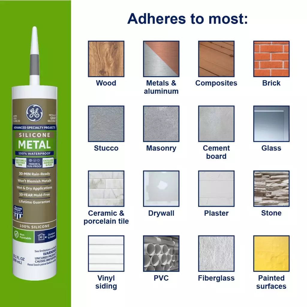 GE Sealants Metal Silicone 2 Sealant