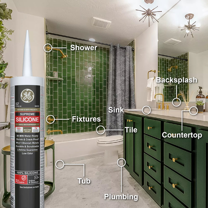 GE Supreme Silicone Kitchen & Bath Sealant