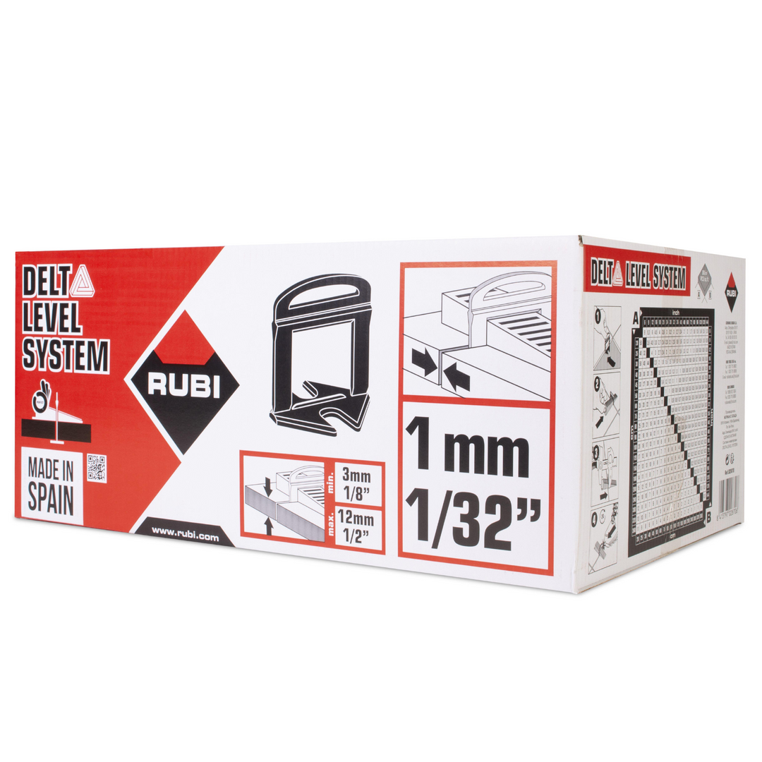 Rubi Tools DELTA 1/32" (1MM) Tile Leveling System