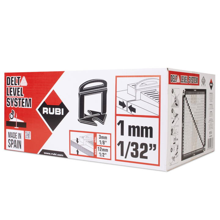 Rubi Tools DELTA 1/32" (1MM) Tile Leveling System Clips