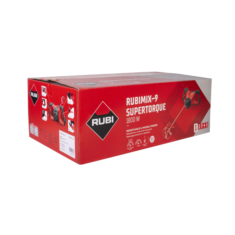 RUBI RUBIMIX-9 SUPERTORQUE 1800W Mortar Mixer