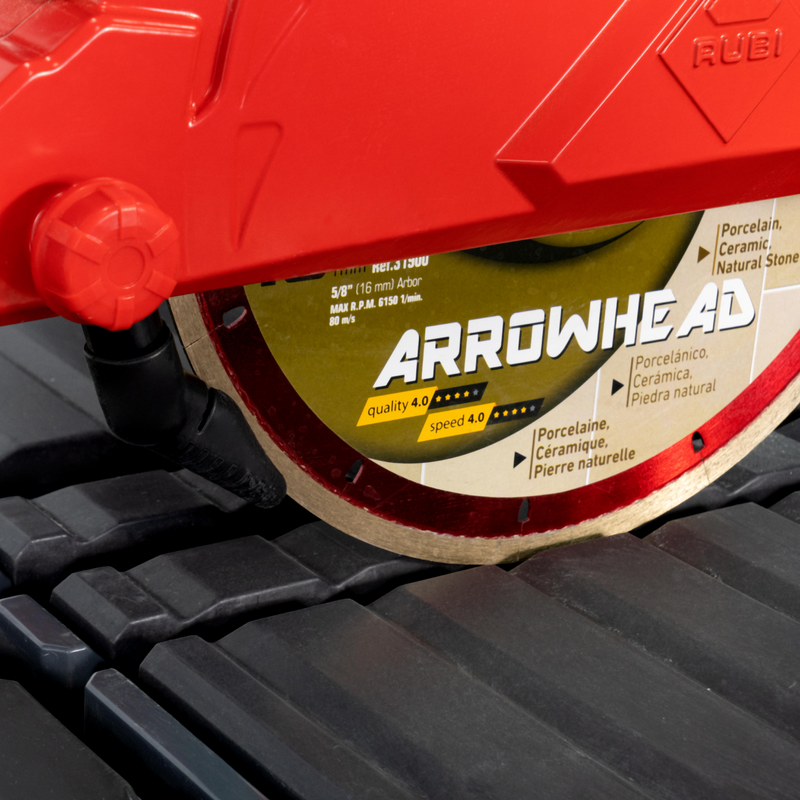 RUBI DT-10IN MAX Electric Tile Cutter – 10" Wet Saw for Ceramic, Porcelain & Stone