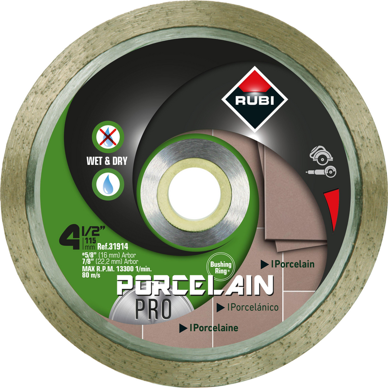 RUBI Porcelain Pro Diamond Blades