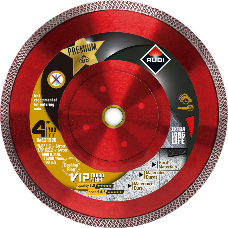 RUBI VIP TURBO MESH Diamond Blade for Porcelain & Stone