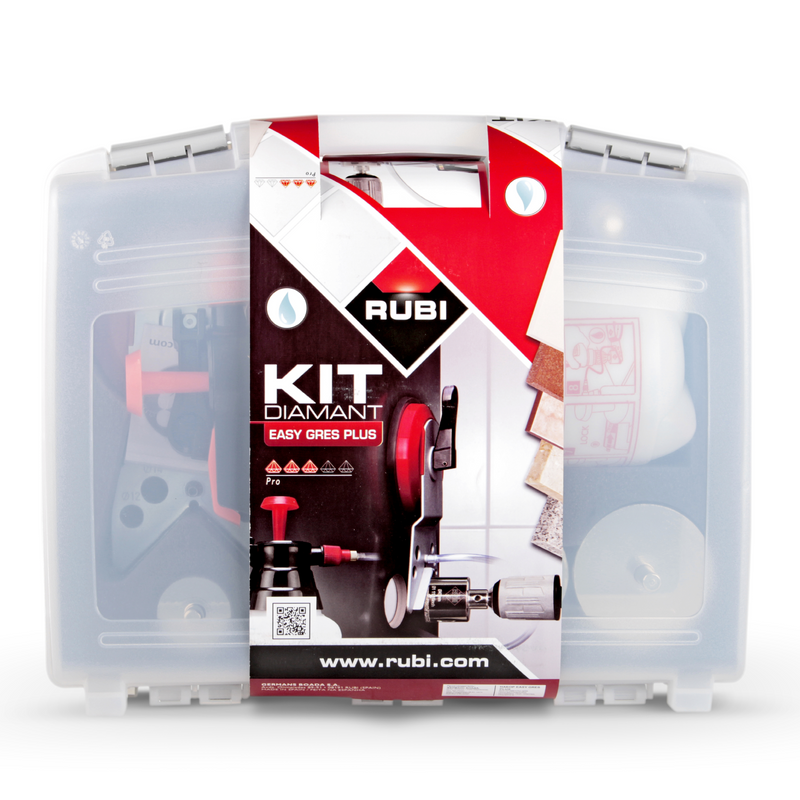 RUBI EASYGRES PLUS Diamond Drill Bits Kit for Tile, Glass & Stone