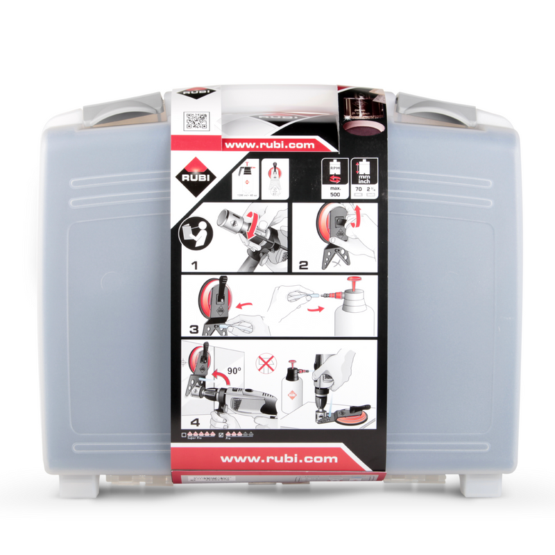 RUBI EASYGRES PLUS Diamond Drill Bits Kit for Tile, Glass & Stone