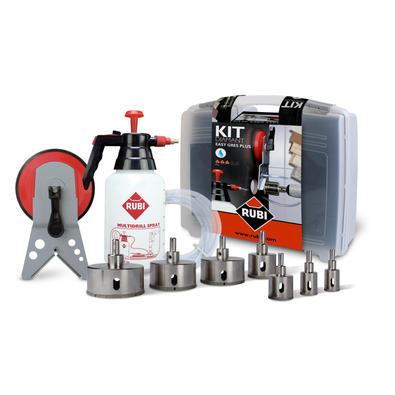 RUBI EASYGRES PLUS Diamond Drill Bits Kit for Tile, Glass & Stone