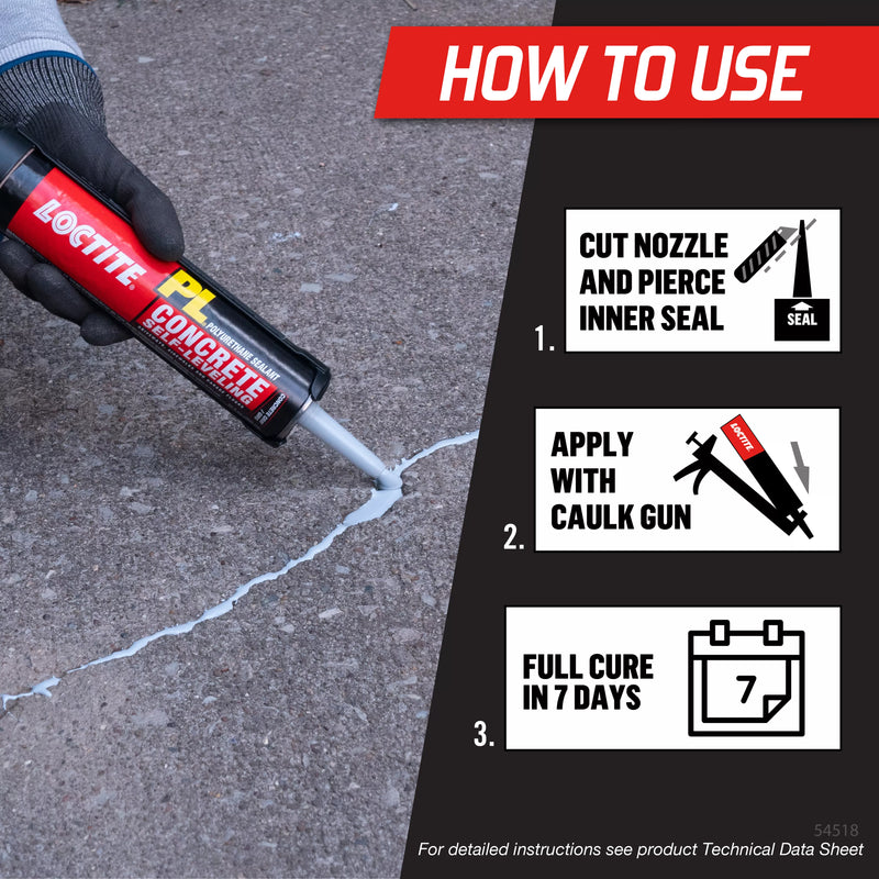 Loctite PL Concrete Self-Leveling Polyurethane Sealant