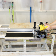 Alpha Professional Tools PSC-150 Miter Cutting Kit creating a miter