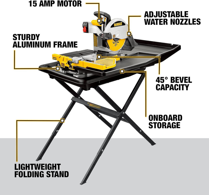 Dewalt 24" Wet Tile Saw with Stand