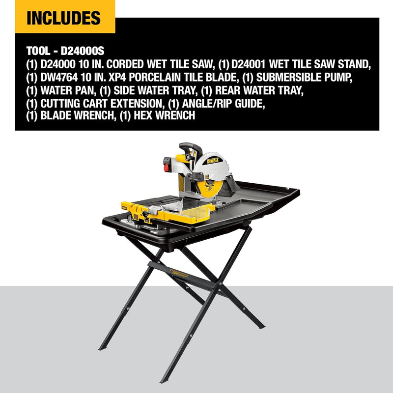 Dewalt 24" Wet Tile Saw with Stand
