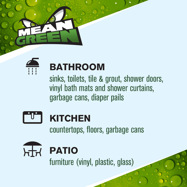 Mean Green Foaming Bathroom Cleaner with Bleach, 32oz