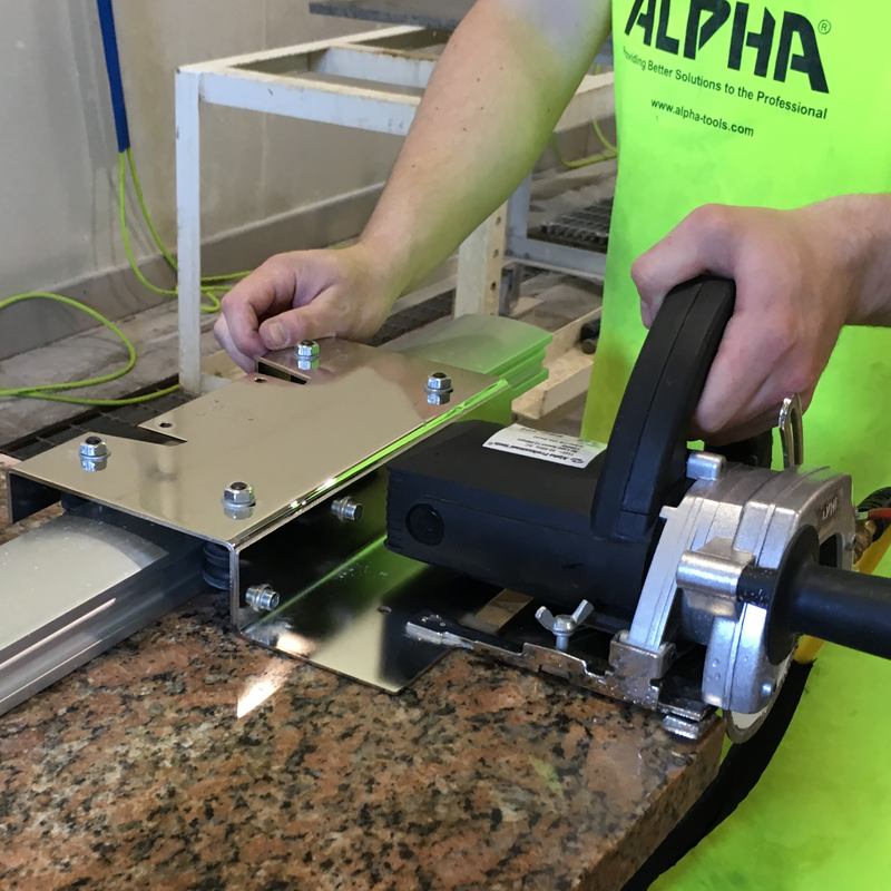 Alpha Tools 5” Guide Rail Carriage Assembly with  ESC-125 Stone Cutter 