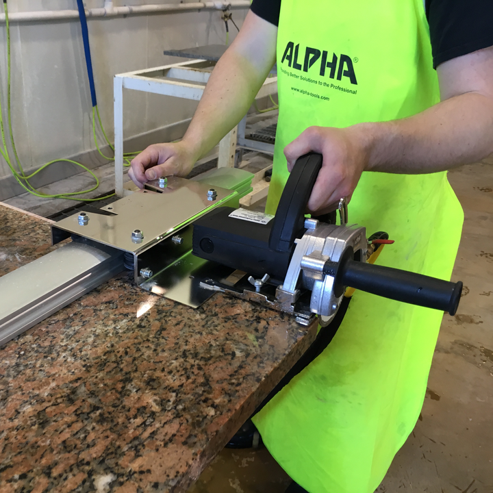 Alpha Tools 5” Guide Rail Carriage Assembly with ESC-125 Stone Cutter