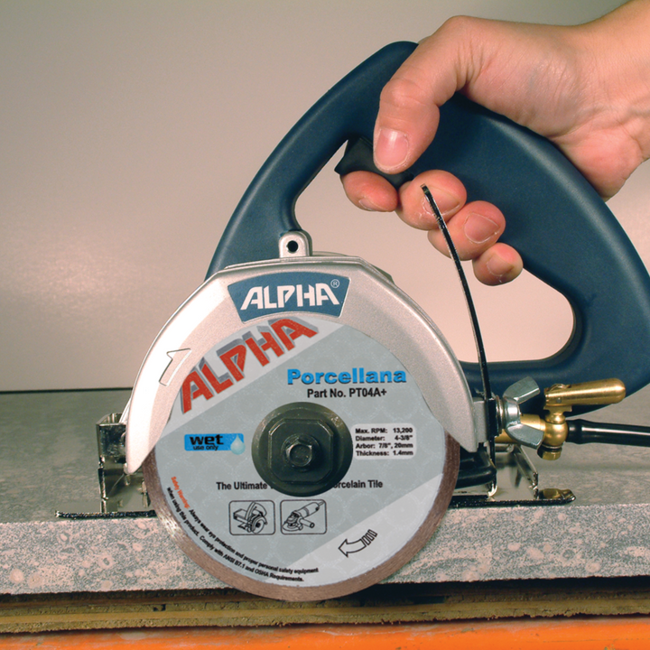 Alpha Tools AWS-110 4-1/2" Wet Stone Cutter with porcellana blade