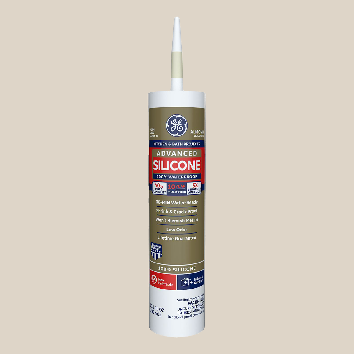 GE Sealants Advanced Silicone 2 Kitchen & Bath Sealant