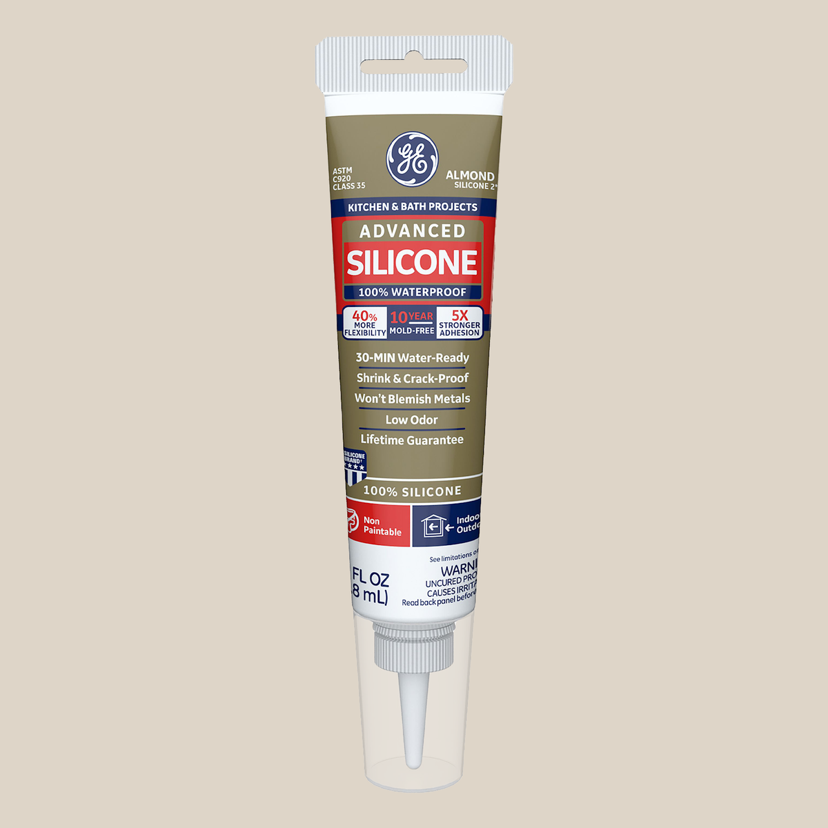 GE Sealants Advanced Silicone 2 Kitchen & Bath Sealant