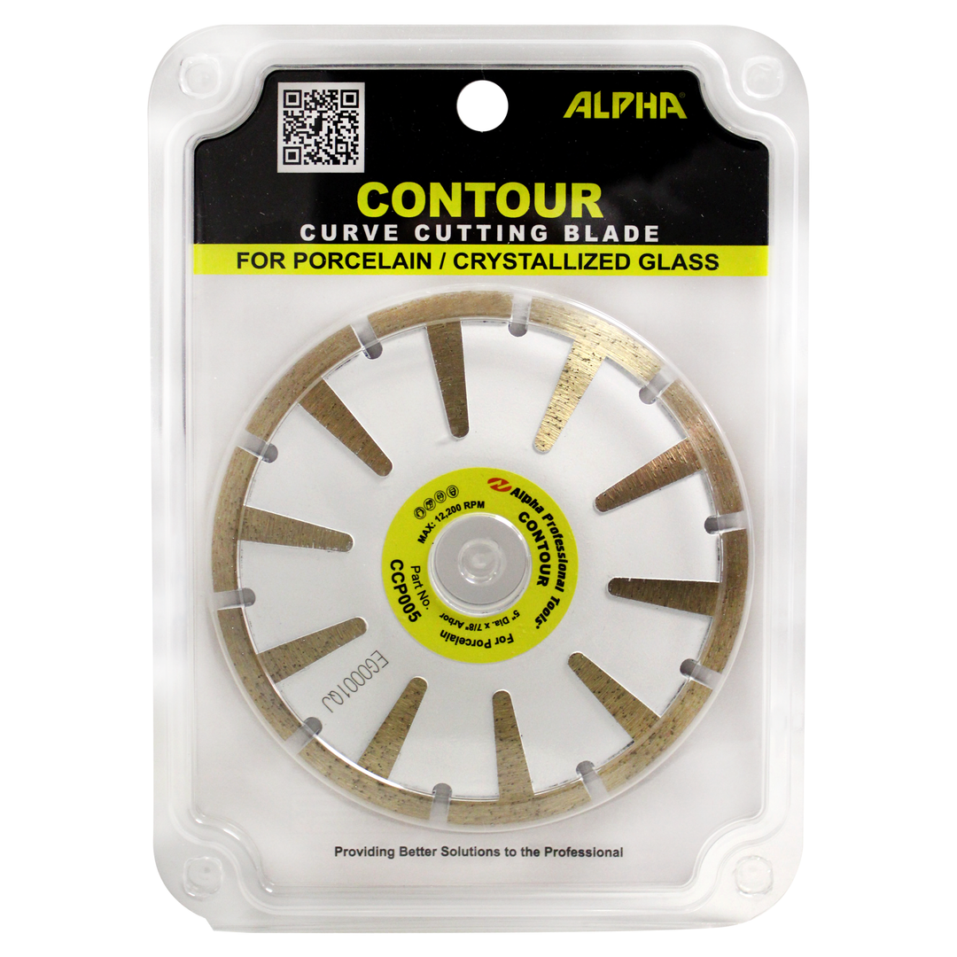 Alpha Professional Tools Porcelain Contour Blade In package