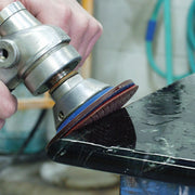 Alpha ceramica ex wet polishing a countertop