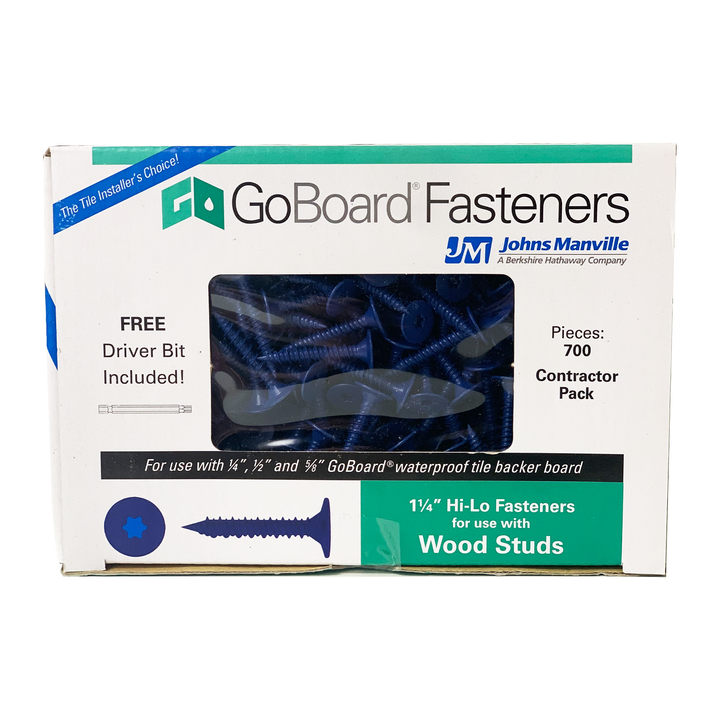 GoBoard 1-1/4" Fasteners for Wood Studs (700 Piece)